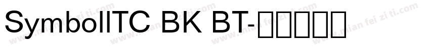 SymbollTC BK BT字体转换